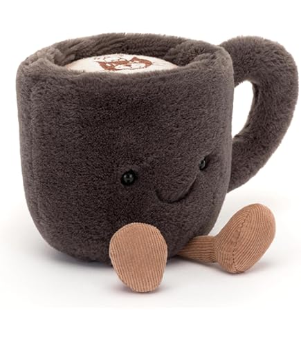 Amazon.co.jp: Jellycat アミューズブル コーヒー豆ぬいぐるみ 5インチ